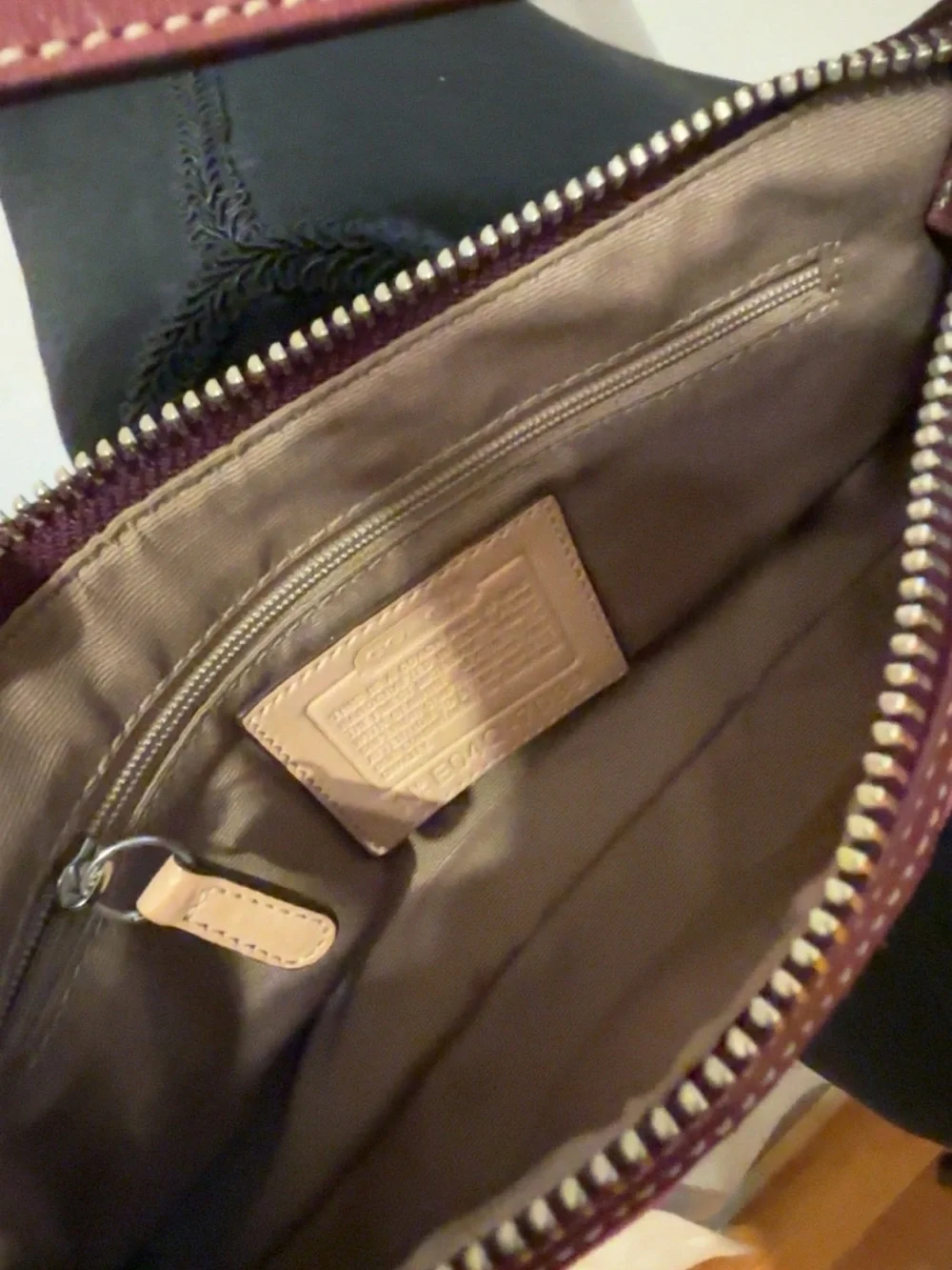 Coach Signature Canvas Shoulder Bag in Pink and Brown